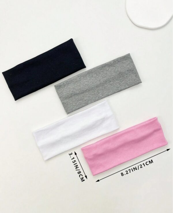 1/4pcs/Set Women's Multi-Color Fabric Premium Fashion Headband, Suitable For Daily Wear Gym - Image 2